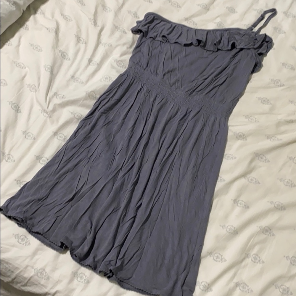 Single strap ruffle dress